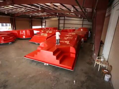 Time Lapse construction of the highest quality fiberglass pool available, a San Juan Pool