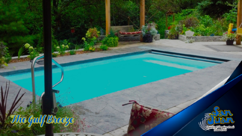 Gulf Breeze fiberglass pool