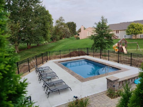 Lake Michigan fiberglass pool