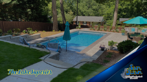 Lake Superior fiberglass pool