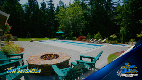 Oceanside fiberglass pool