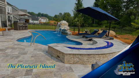 Pleasure Island fiberglass pool