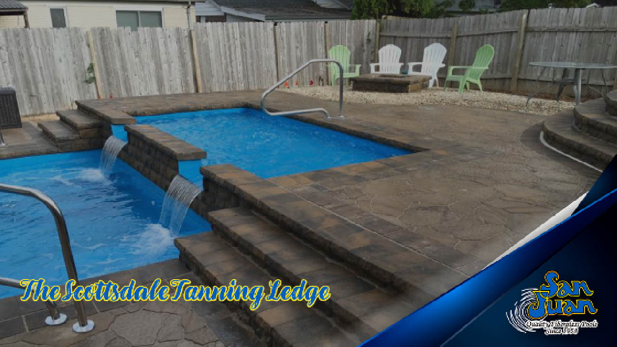 Scottsdale Spill Over Tanning Ledge pool photo