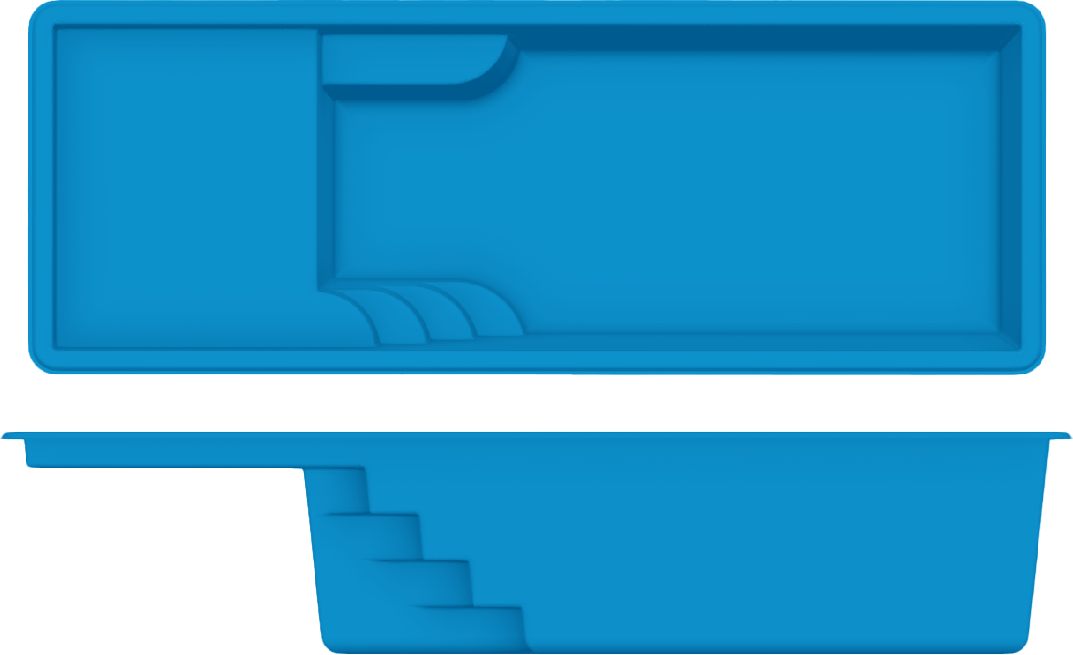 Cyberlane Beach top and side view