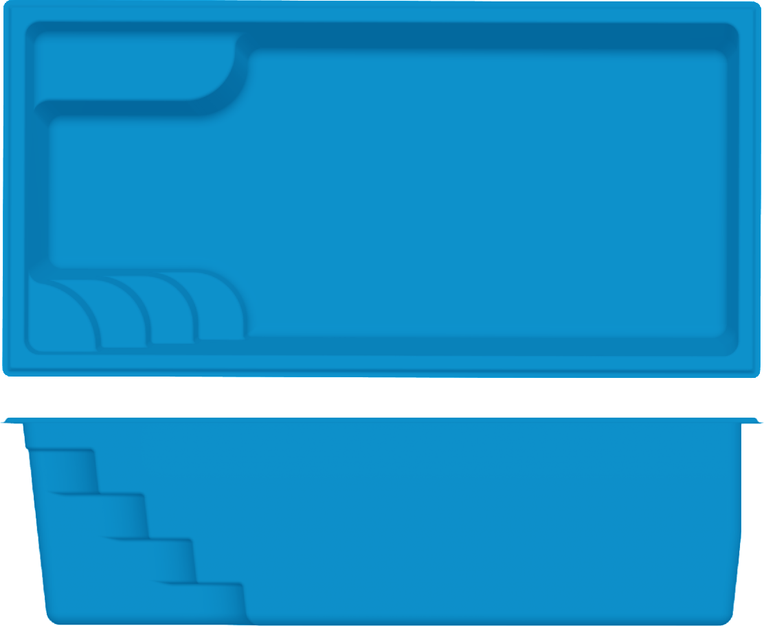 Cyberlane (no spa) top and side view