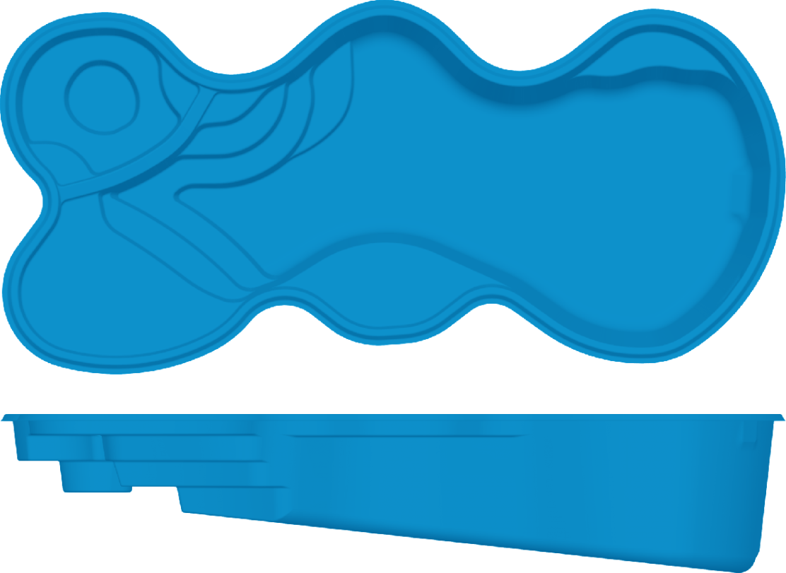 Desert Springs top and side view