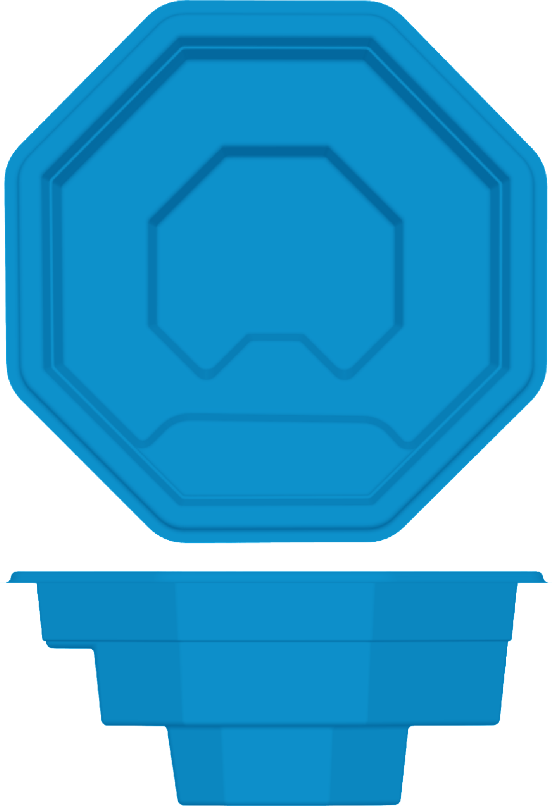 Haven Spa top and side view