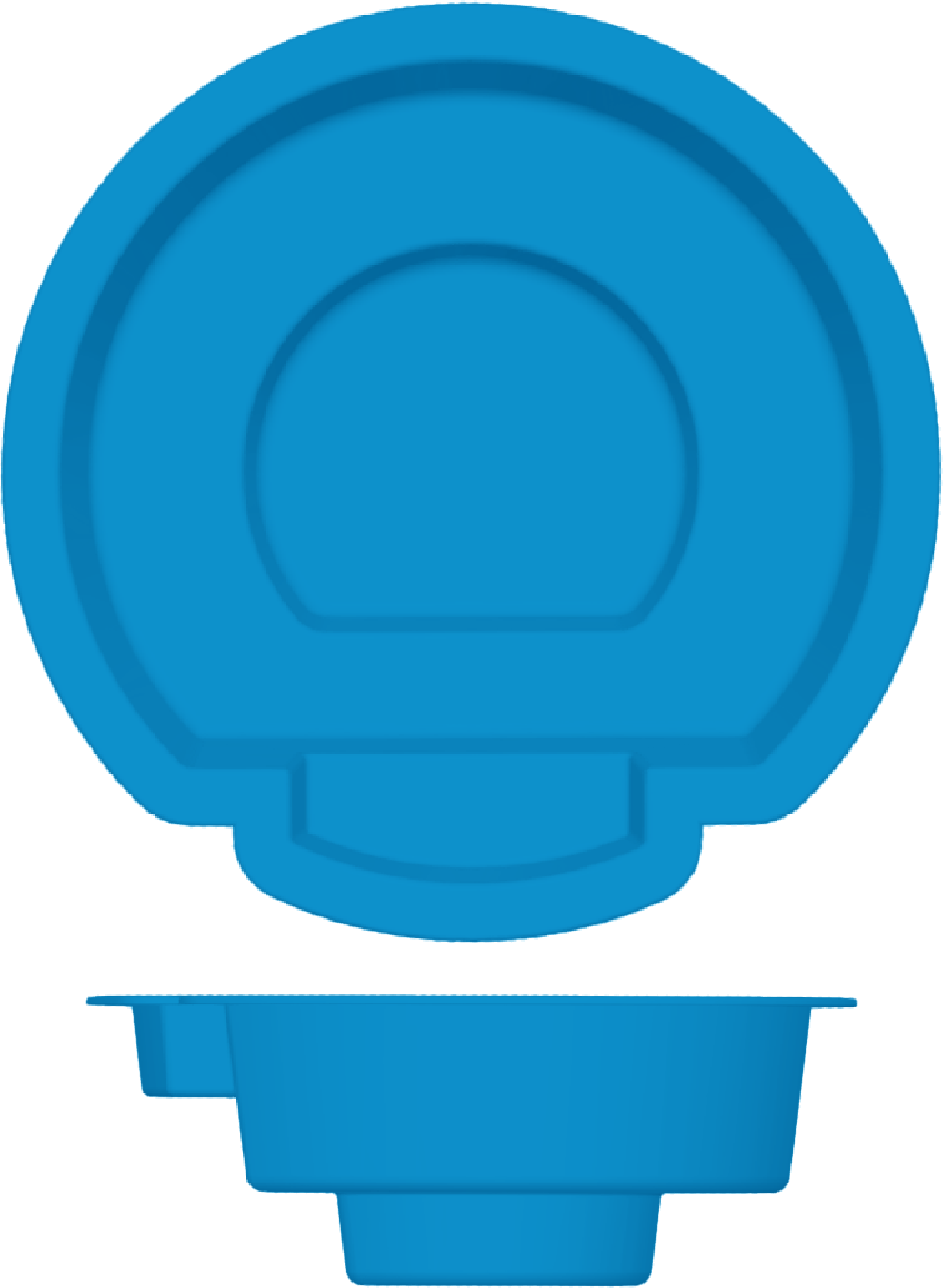 Isle Spa top and side view