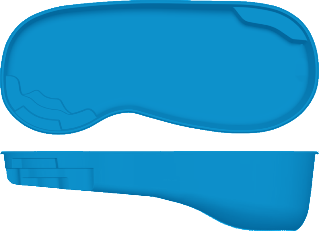 Manatee Deep top and side view