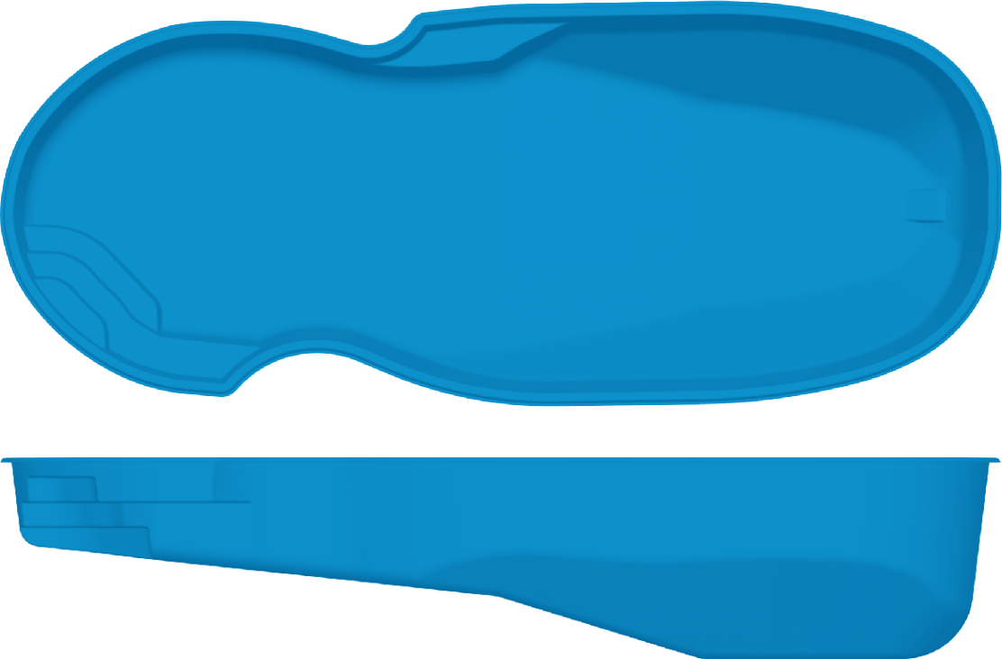 Oasis top and side view