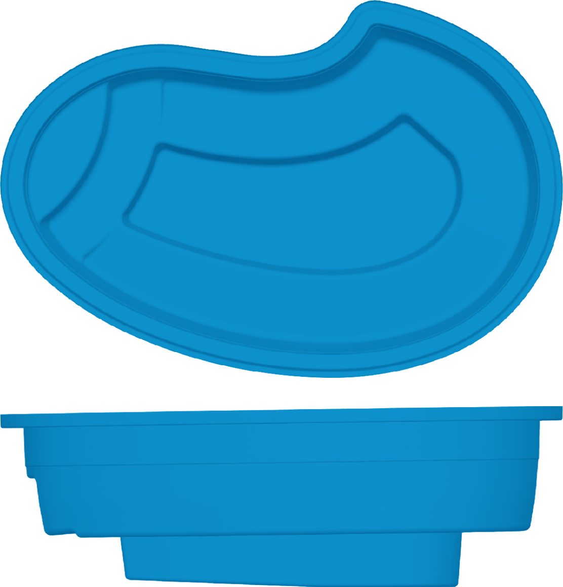Royale Spa top and side view