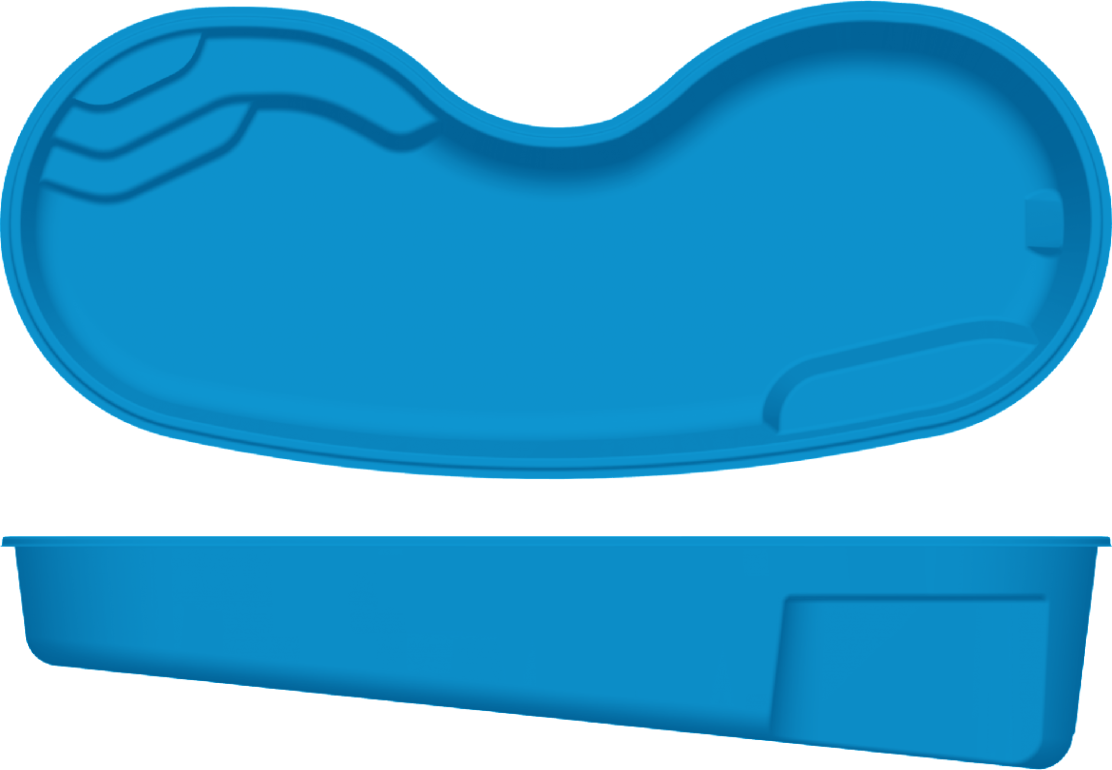 Seaside top and side view
