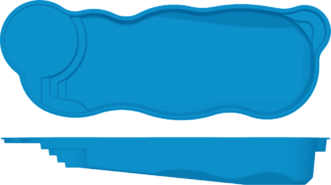 South Beach top and side view